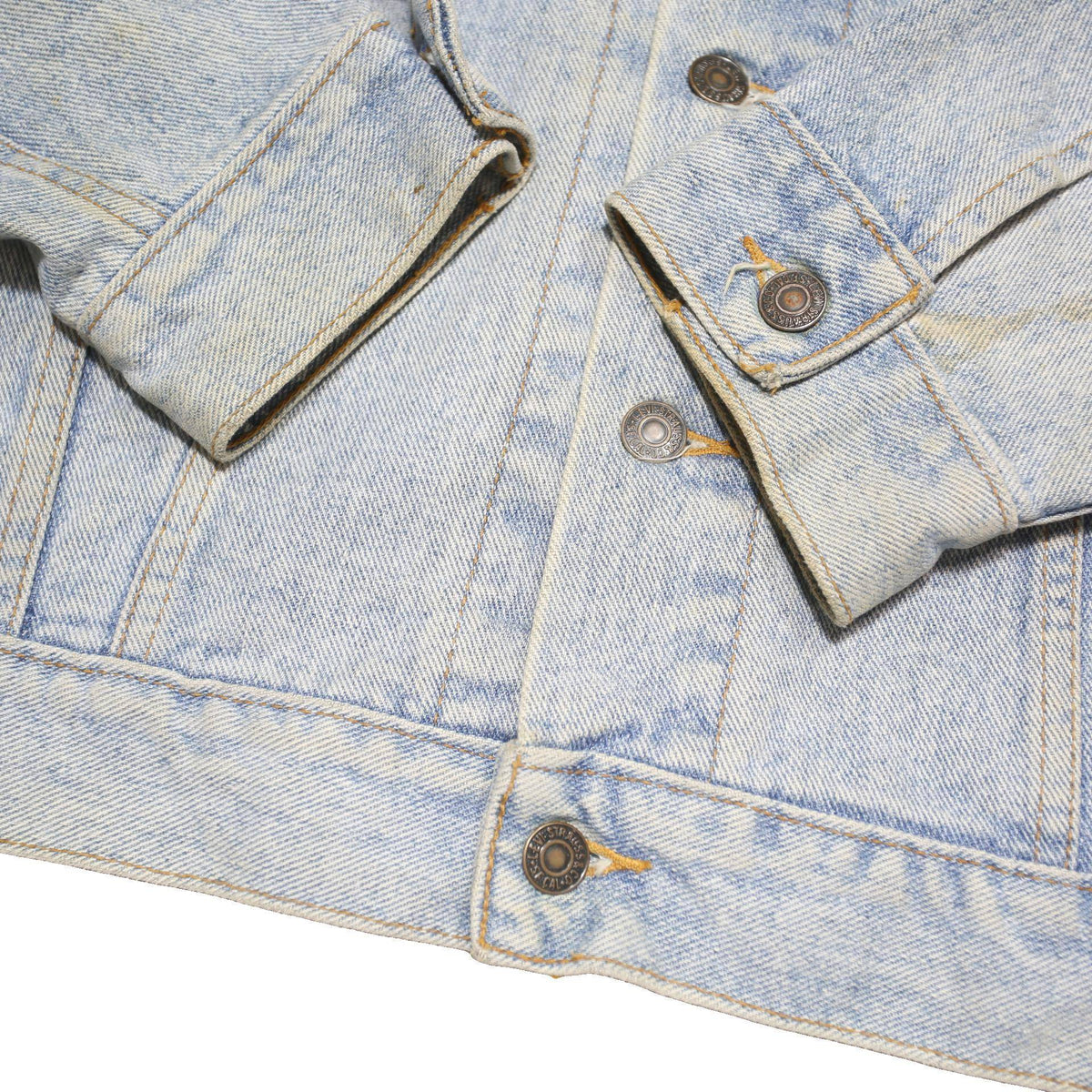 LEVI'S Mens Blue Denim Jacket M Cotton Blend Button Closure Classic Fit Casual