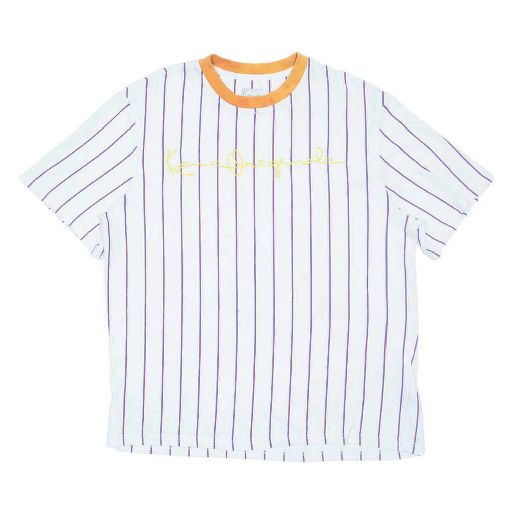 KARL KANI Striped Mens T-Shirt White S