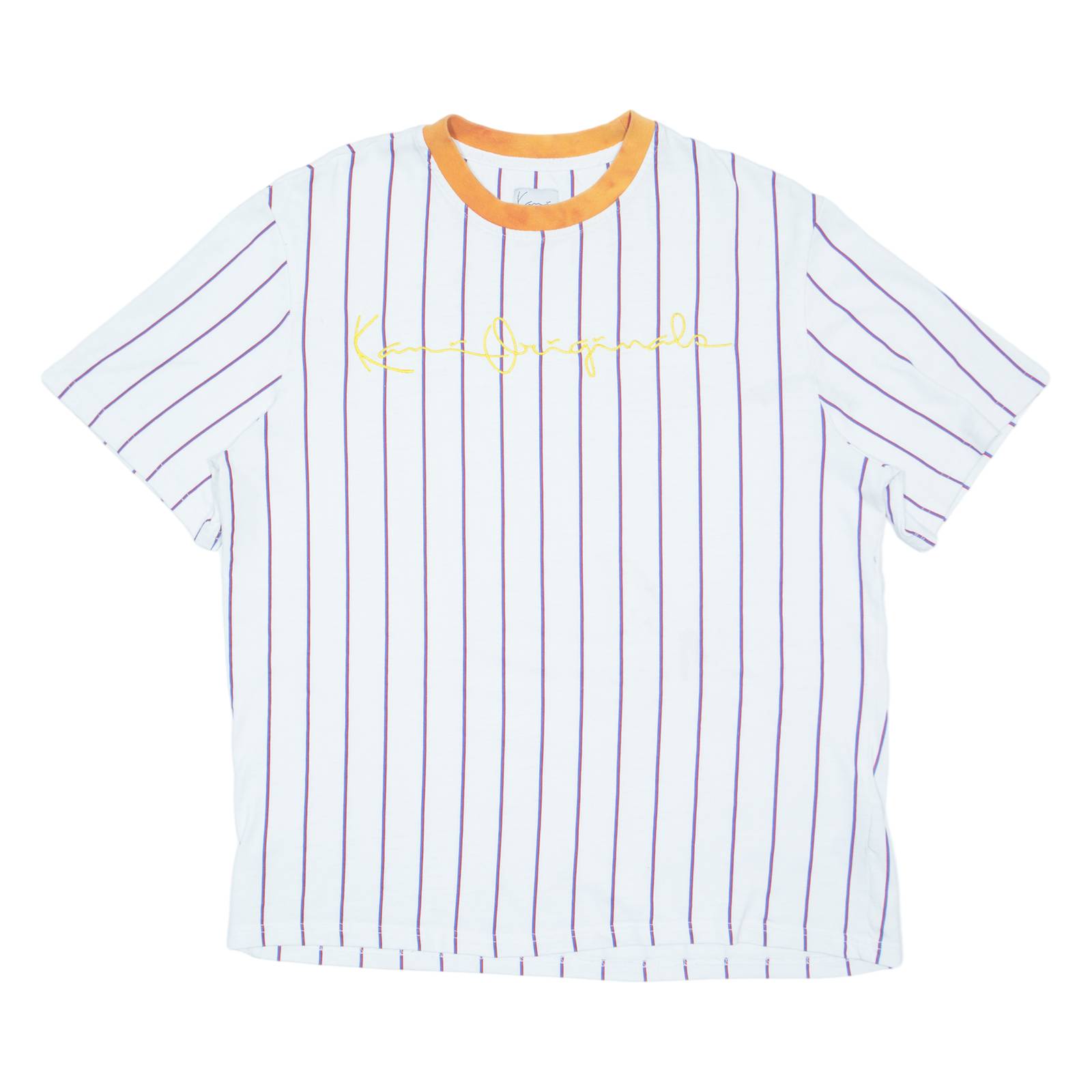 KARL KANI Striped Mens T-Shirt White S