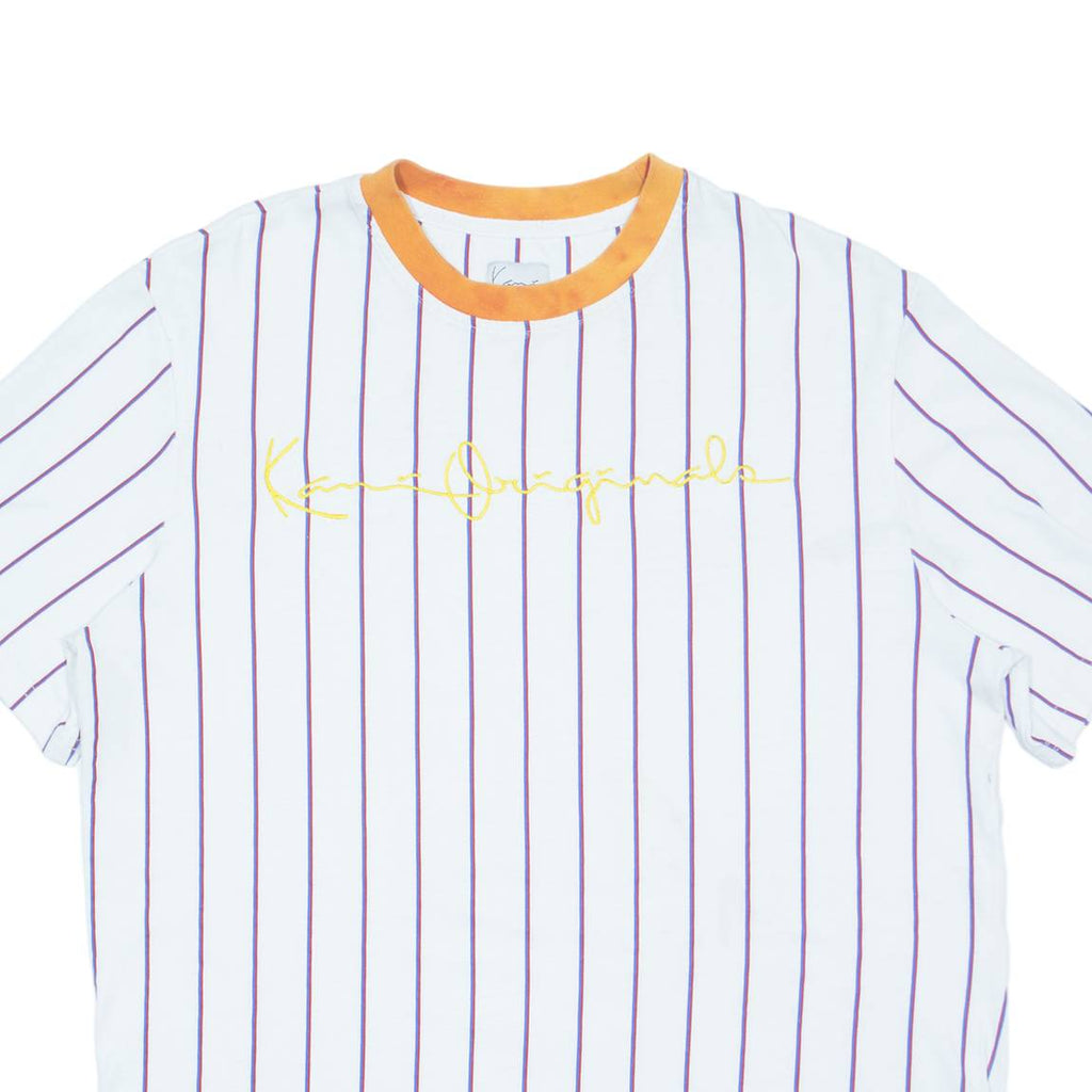 KARL KANI Striped Mens T-Shirt White S