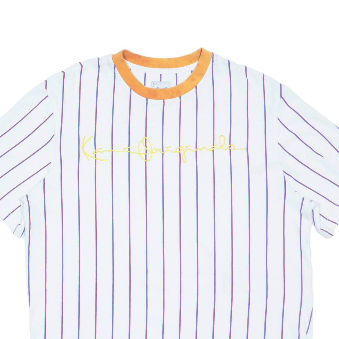 KARL KANI Striped Mens T-Shirt White S