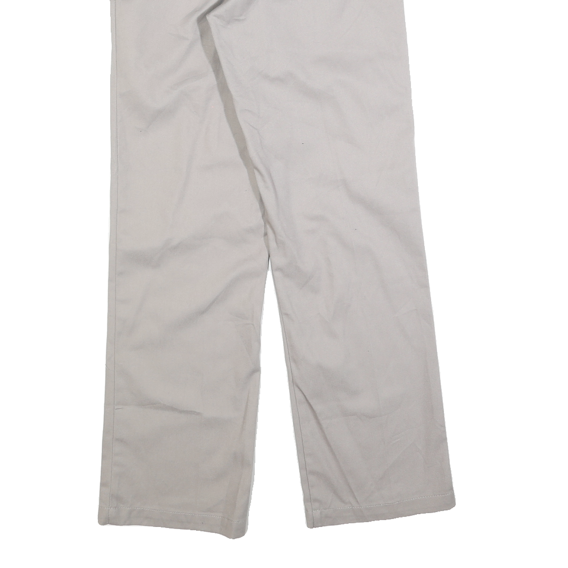 DICKIES Mens Cotton Blend Beige Regular Straight Trousers W28 L30 Workwear Zip