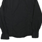 TRUE RELIGION Mens Black Shirt S Button Long Sleeve Cotton Blend Casual