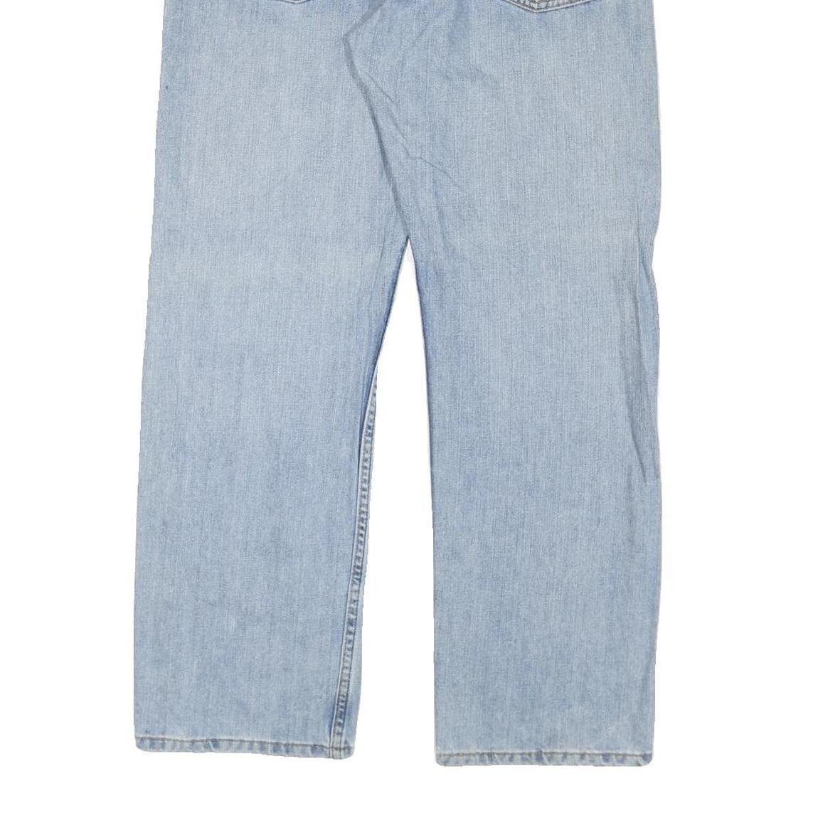 NAUTICA Mens Jeans Blue Regular Straight Denim Light W33 L30 Classic Fit Zip