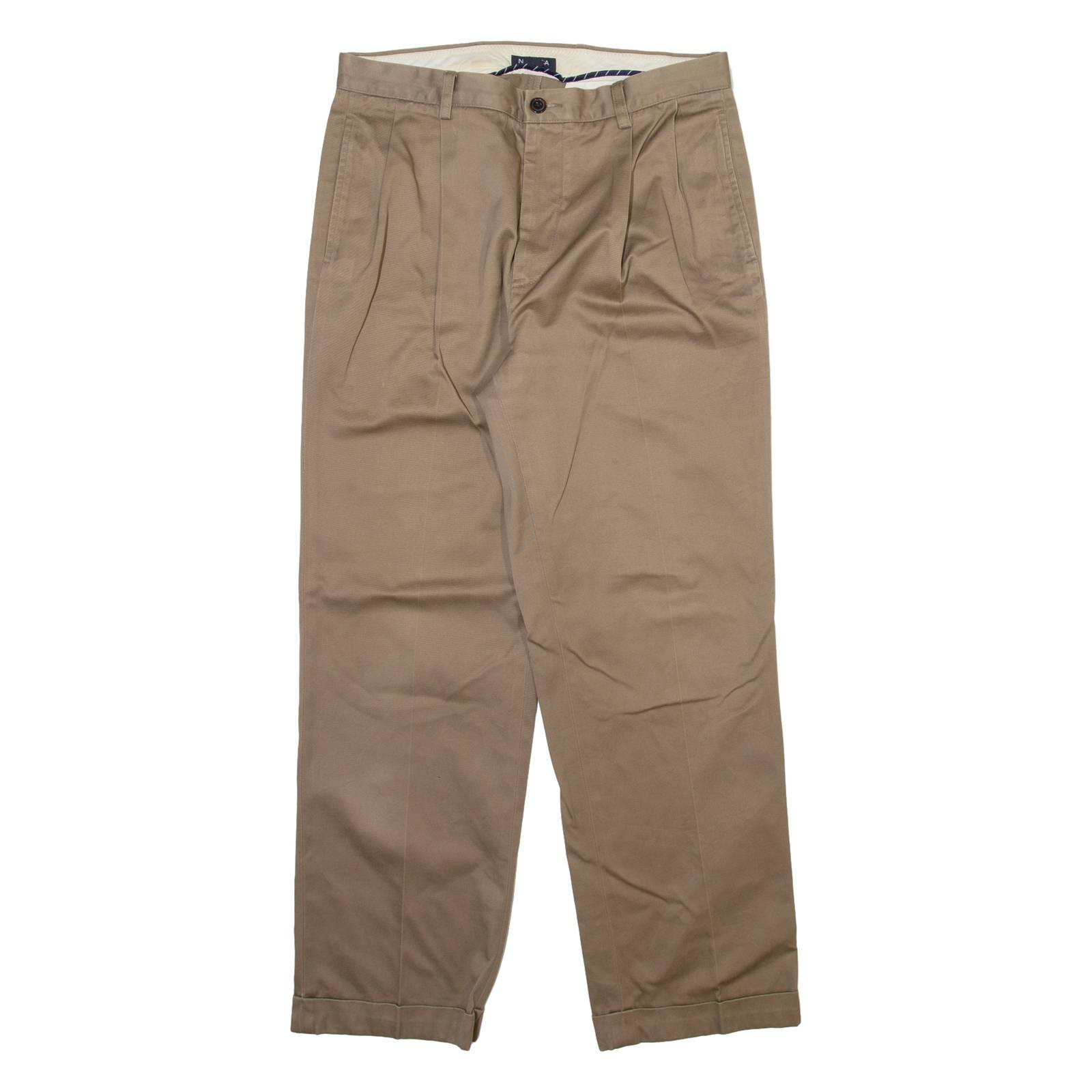 NAUTICA Mens Trousers Beige Regular Straight W32 L30