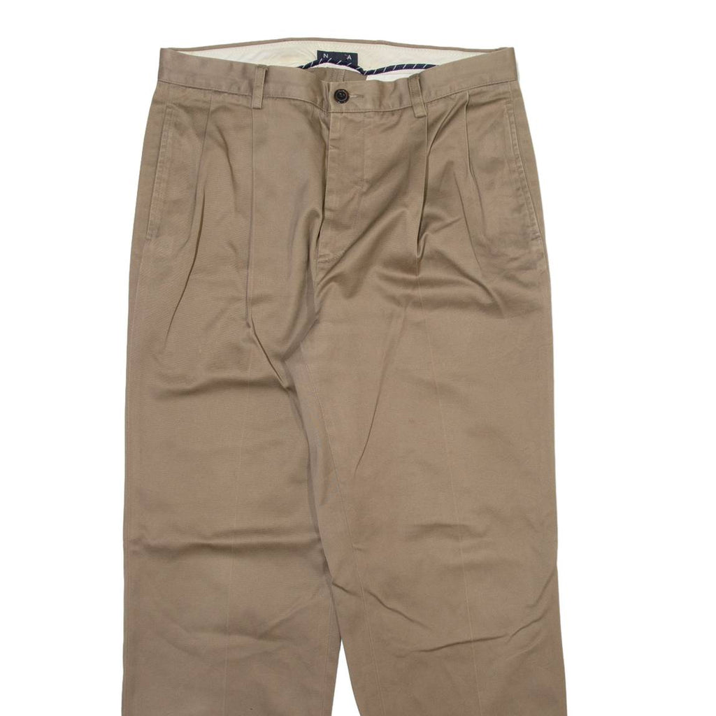 NAUTICA Mens Trousers Beige Regular Straight W32 L30