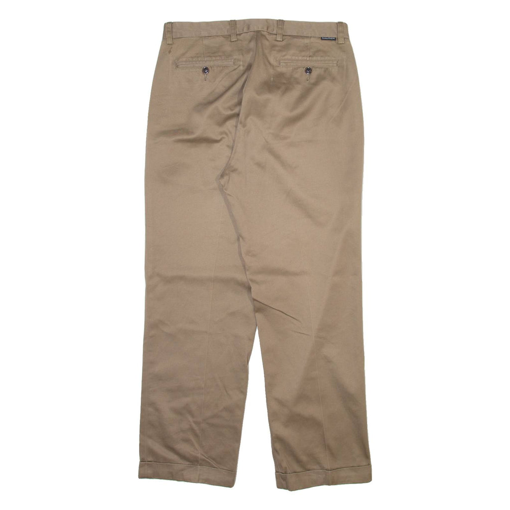 NAUTICA Mens Trousers Beige Regular Straight W32 L30