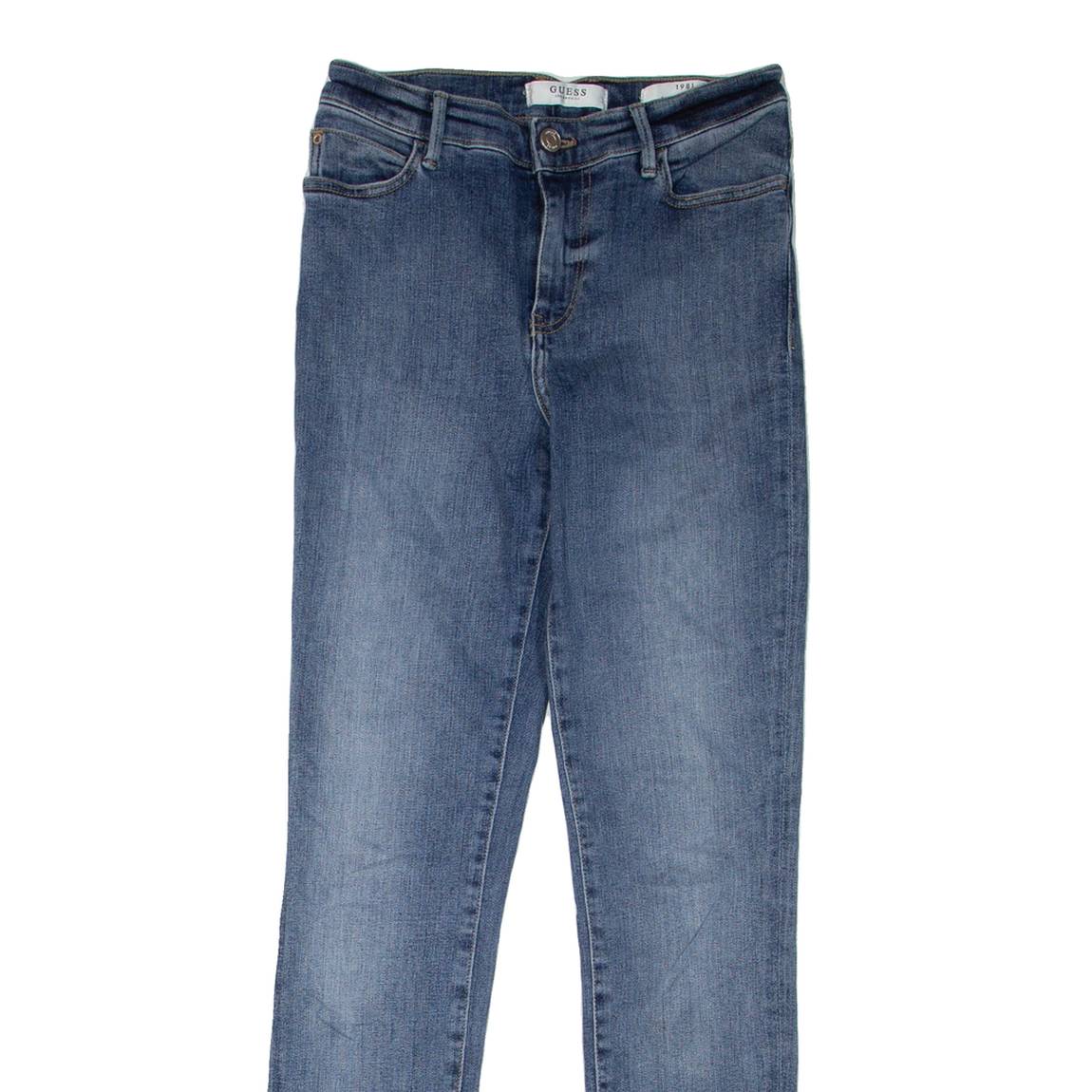 GUESS Womens Jeans Blue Regular Skinny Stone Wash W26 L29