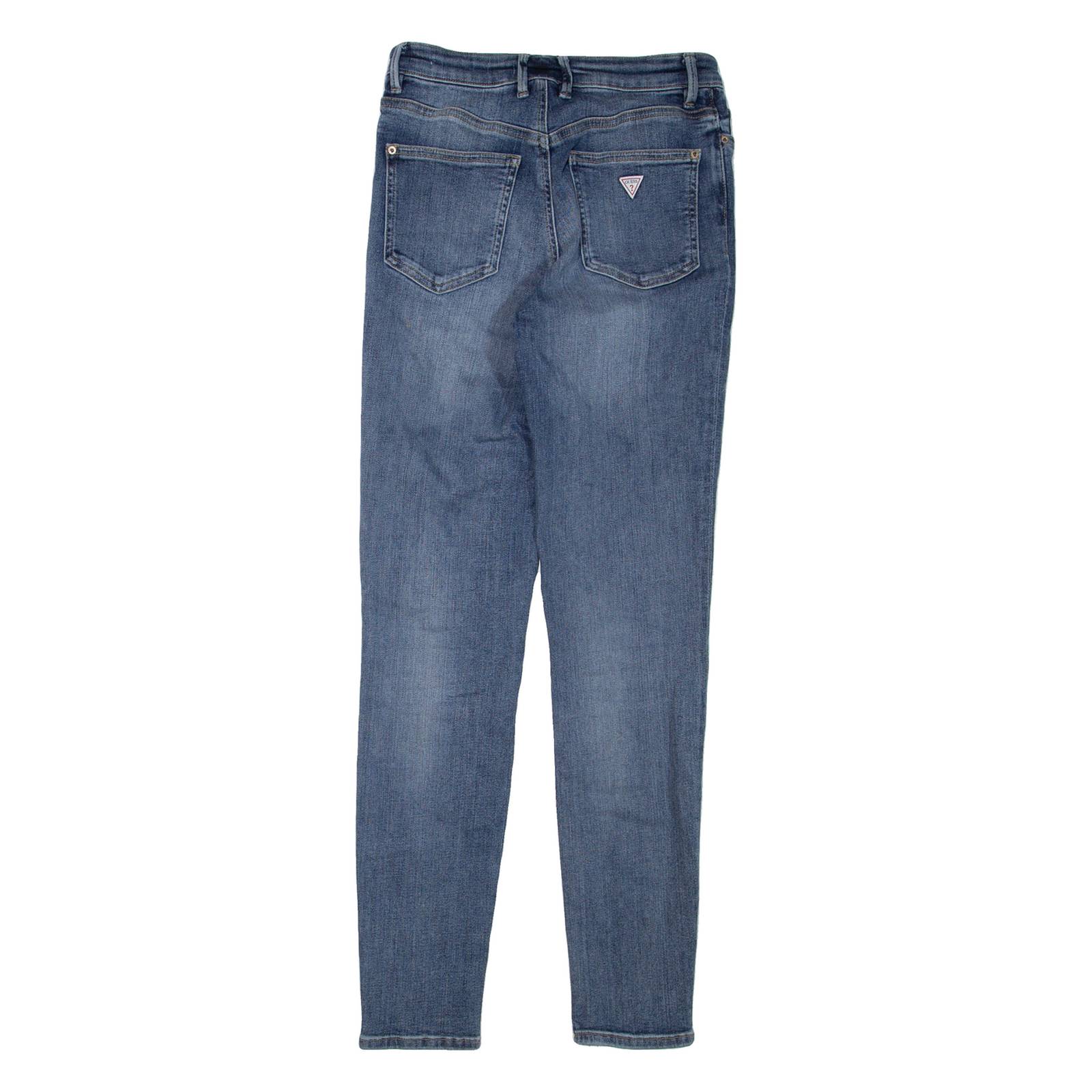 GUESS Womens Jeans Blue Regular Skinny Stone Wash W26 L29