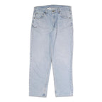 CARHARTT Mens Jeans Blue Relaxed Straight Denim Light W35 L30 Workwear