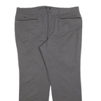 BASLER Womens Regular Grey Polyester Blend Trousers W40 L32 Zip Pocketed