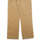 DICKIES Mens Regular Fit Beige Cotton Blend Trousers W36 L32 Zip Casual Workwear