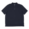 LANDSEND Mens Navy Blue Polo Shirt XL Cotton Blend Short Sleeve Plain Classic