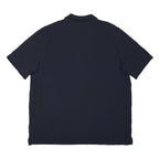 LANDSEND Mens Navy Blue Polo Shirt XL Cotton Blend Short Sleeve Plain Classic