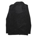 MONSOON Womens Black Glitter Tie Front Top Sleeveless UK 10 Evening Party