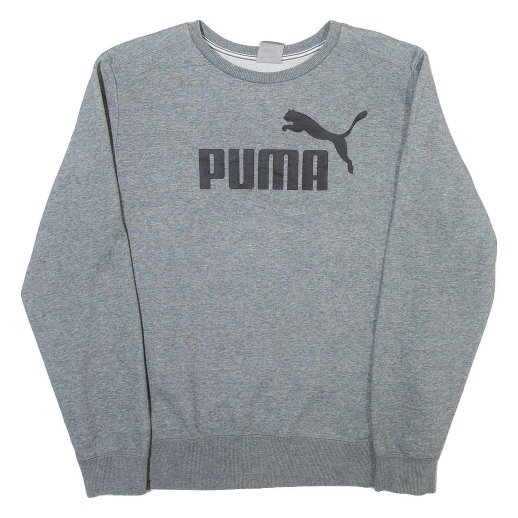 PUMA Mens Sweatshirt Grey Crew Neck M