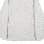 BARBOUR Womens White Quilted Jacket UK 10 Polyamide Zip Lightweight