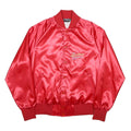 SPORTSMASTER USA Mens Red Synthetic Button Jacket L Satin Plain Heartbeat