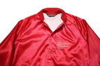 SPORTSMASTER USA Mens Red Synthetic Button Jacket L Satin Plain Heartbeat