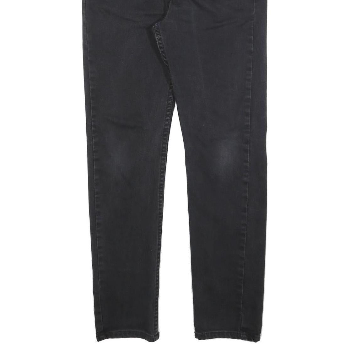 LEVI'S 510 Mens Jeans Black Slim Skinny Denim Medium W32 L30 Slim Fit Zip