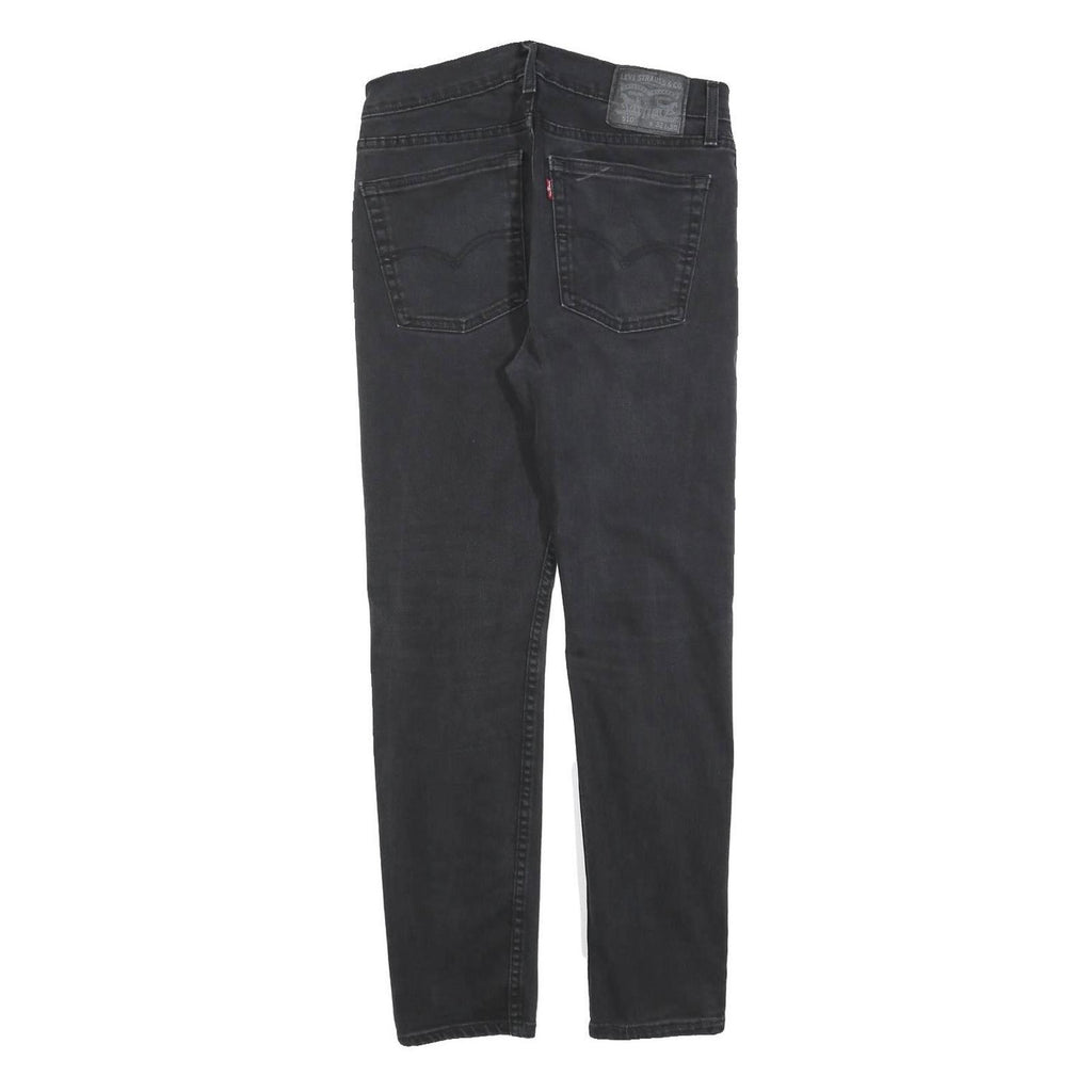 LEVI'S 510 Mens Jeans Black Slim Skinny Denim Medium W32 L30 Slim Fit Zip
