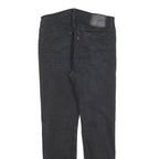 LEVI'S 510 Mens Jeans Black Slim Skinny Denim Medium W32 L30 Slim Fit Zip