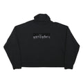 DKNY Womens Black Cotton Blend Turtleneck XL Sport Logo Sweatshirt Pullover