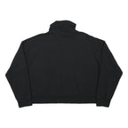 DKNY Womens Black Cotton Blend Turtleneck XL Sport Logo Sweatshirt Pullover
