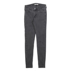 LEVI'S 710 Womens Jeans Black Slim Skinny Denim Medium W27 L27 Stretch Zip