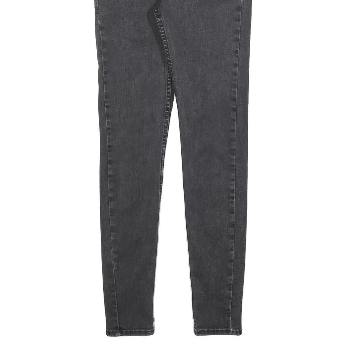 LEVI'S 710 Womens Jeans Black Slim Skinny Denim Medium W27 L27 Stretch Zip