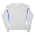 DISNEY Mens Grey Sweatshirt S Cotton Blend Crew Neck Pullover Colour Block