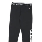 CHAMPION Womens Joggers Black Stretch Slim Skinny S W27 L26 Logo Print