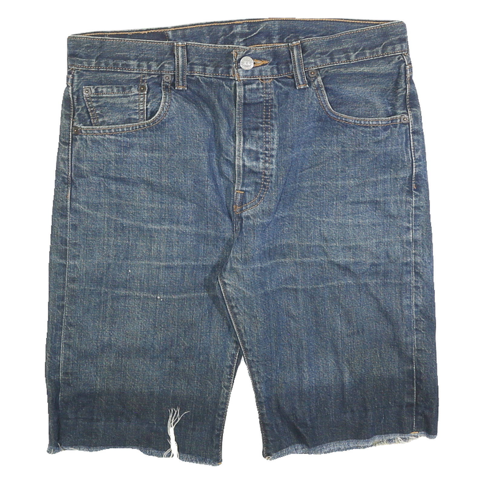 LEVI'S Mens Denim Blue Casual Shorts M W30 Classic Straight Cut 501