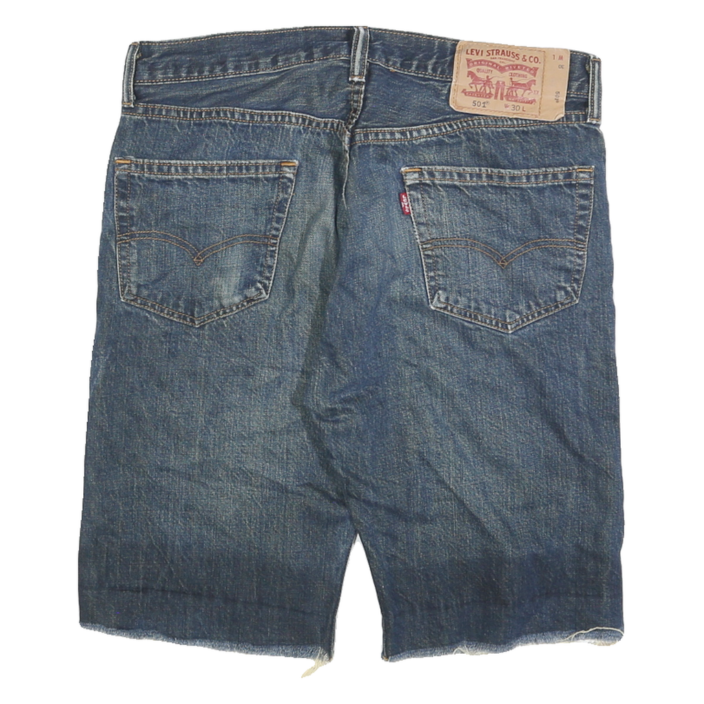 LEVI'S Mens Denim Blue Casual Shorts M W30 Classic Straight Cut 501