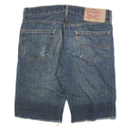 LEVI'S Mens Denim Blue Casual Shorts M W30 Classic Straight Cut 501