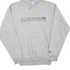 CHAMPION Mens Grey BC Blackhawk Christian Hoodie S Cotton Blend Pullover