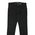 TIMBERLAND Mens Black Slim Jeans Denim W34 L31 Button Cotton Blend Stylish