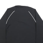 REEBOK Womens Black & White Zip Jacket UK 14 Polyester Blend Athletic Sportswear