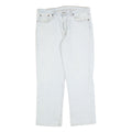 LEVI'S 501 Mens Blue Regular Straight Denim Cotton Blend Light W34 L28 Button