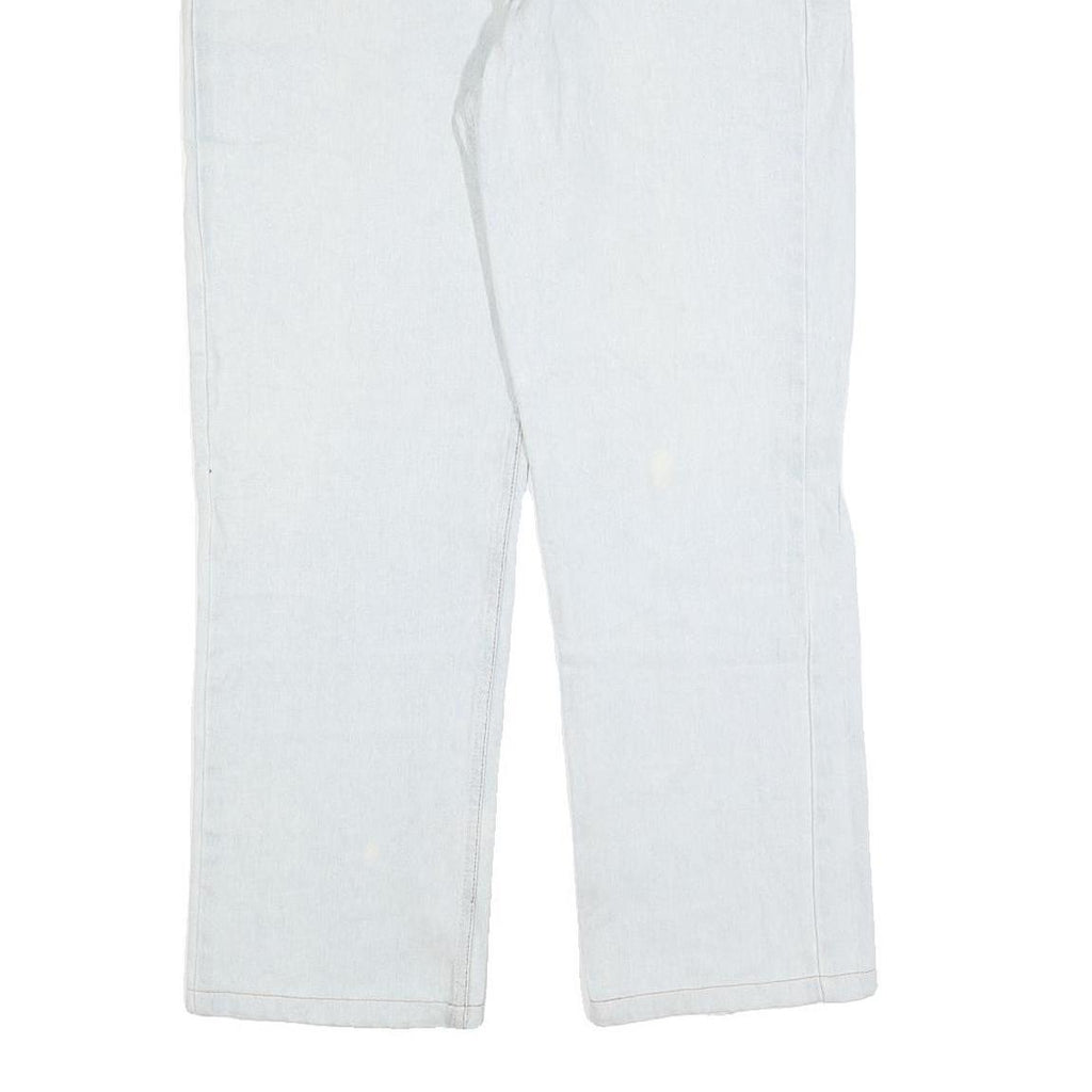 LEVI'S 501 Mens Blue Regular Straight Denim Cotton Blend Light W34 L28 Button