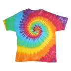 ANVIL Mens Multi Tie Dye Monterey Bay Aquarium Graphic T-Shirt XL Short Sleeve