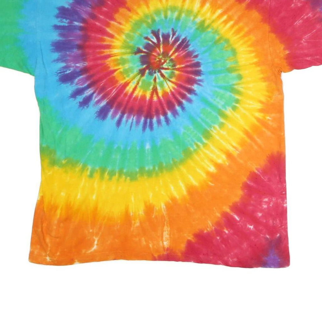 ANVIL Mens Multi Tie Dye Monterey Bay Aquarium Graphic T-Shirt XL Short Sleeve