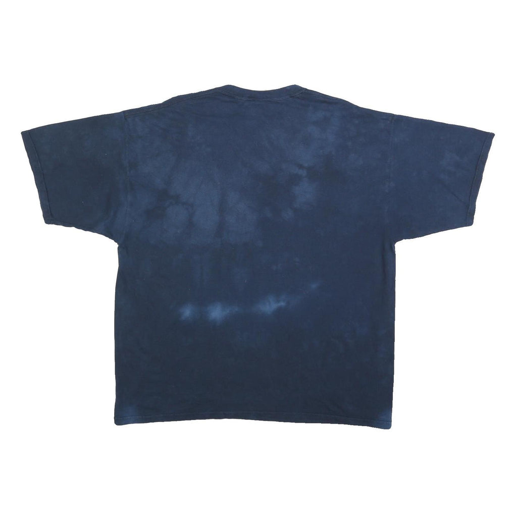 THE MOUNTAIN Mens Navy Blue Tiger Graphic T-Shirt XL Short Sleeve Crew Neck