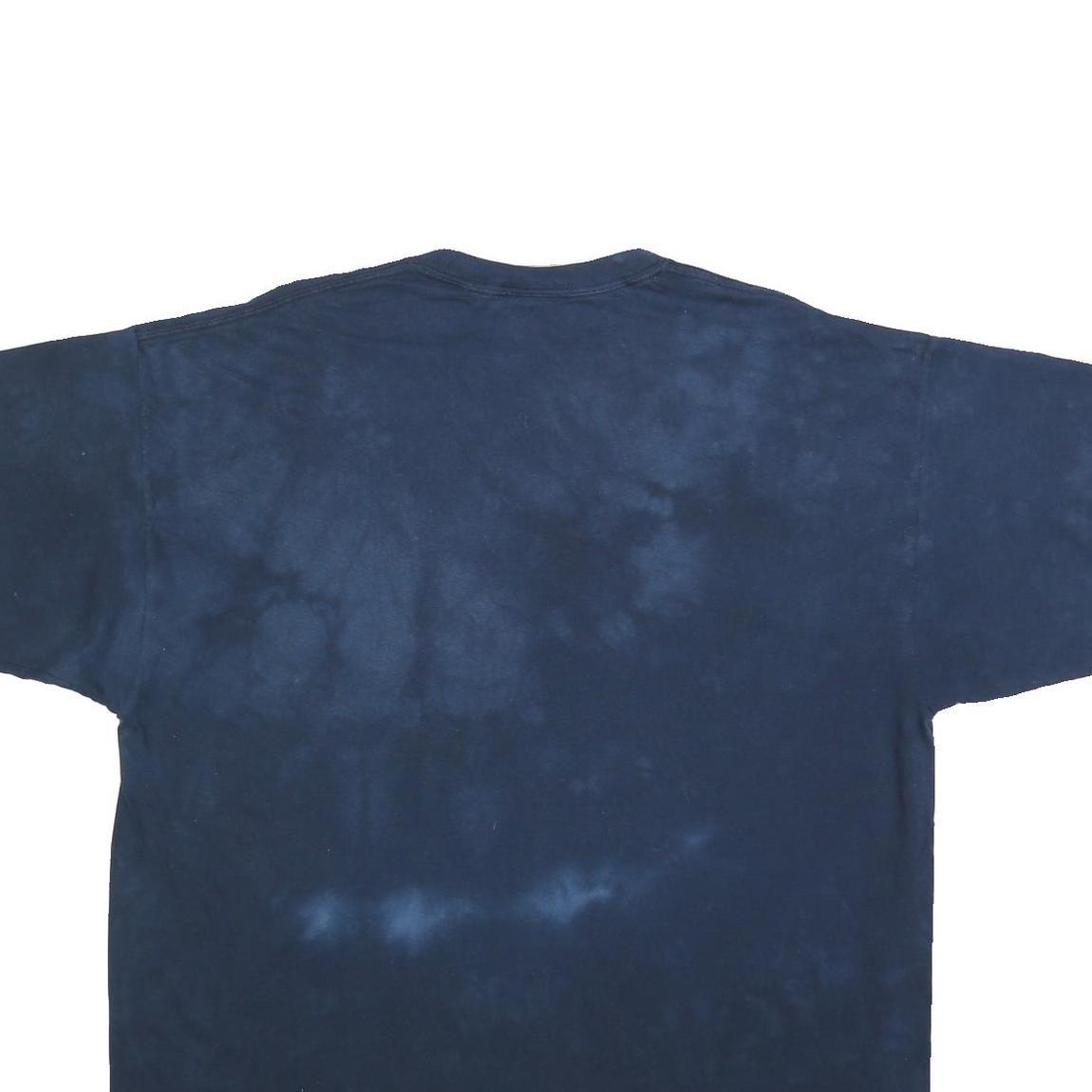 THE MOUNTAIN Mens Navy Blue Tiger Graphic T-Shirt XL Short Sleeve Crew Neck