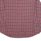 CHAPS Mens Red Plaid Shirt XL Button Down Cotton Blend Classic Fit Casual