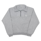 PUMA Womens Grey Plain Pullover Round Neck Basic Knit S Casual Sportswear Jumper
