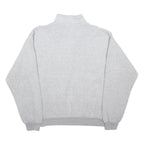 PUMA Womens Grey Plain Pullover Round Neck Basic Knit S Casual Sportswear Jumper