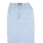 JOHN F GEE Womens Jeans Blue Relaxed Straight Denim Light W34 L32 Drawstring