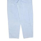 JOHN F GEE Womens Jeans Blue Relaxed Straight Denim Light W34 L32 Drawstring