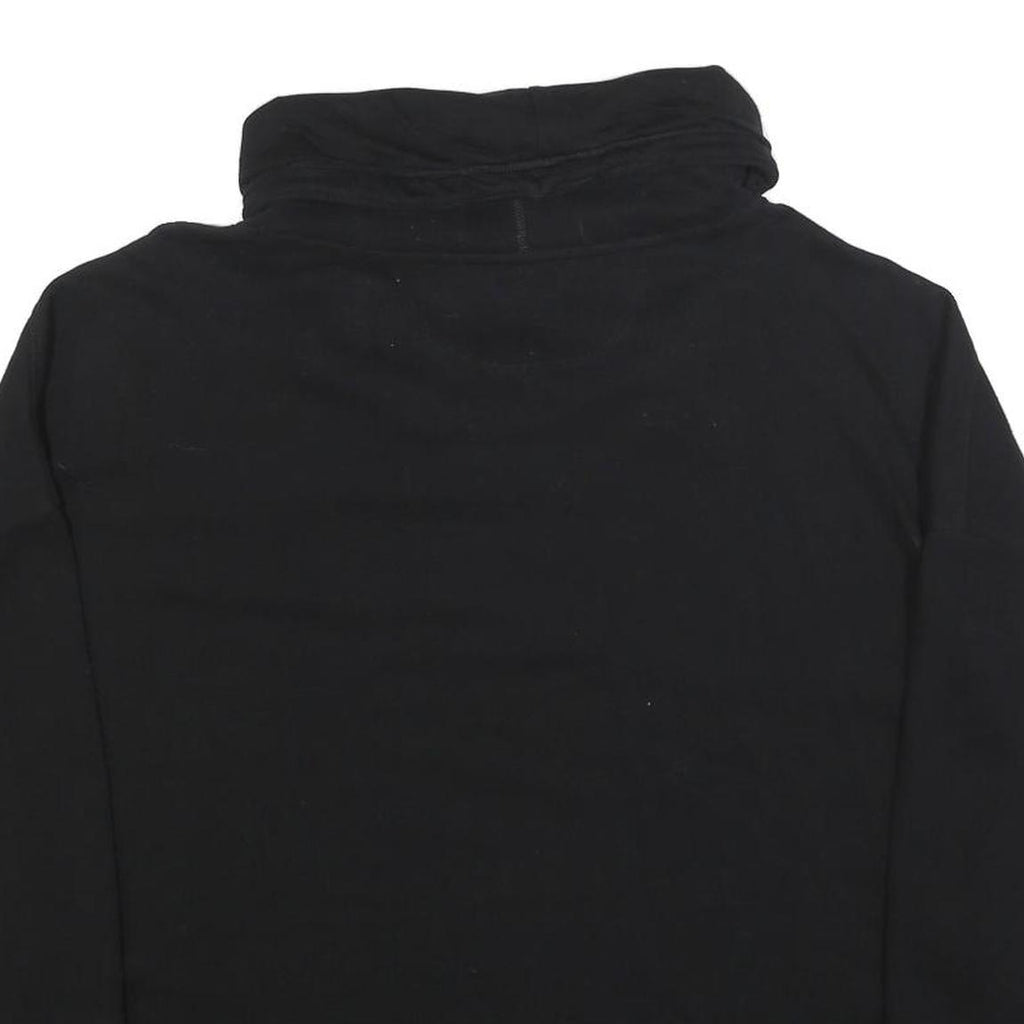 CALVIN KLEIN Womens Black Hoodie L Cotton Blend Casual Pullover